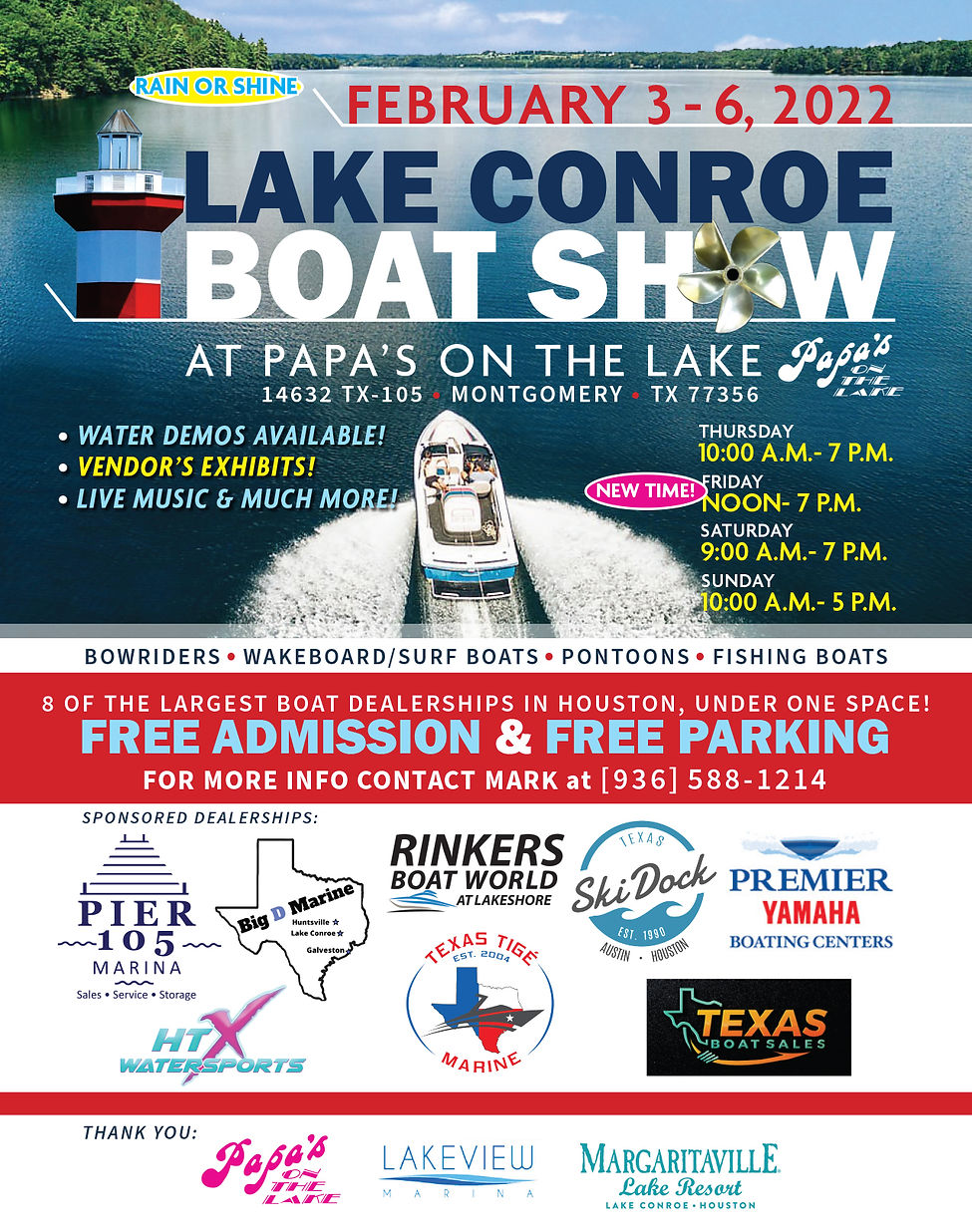 Information Lake Conroe Boat Show